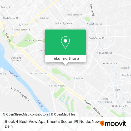 Block 4 Best View Apartments Sector 99 Noida map
