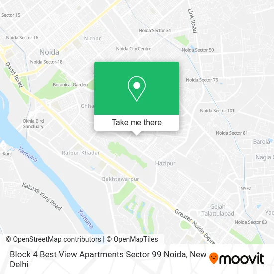 Block 4 Best View Apartments Sector 99 Noida map