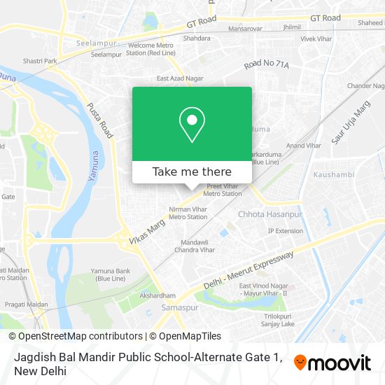 Jagdish Bal Mandir Public School-Alternate Gate 1 map