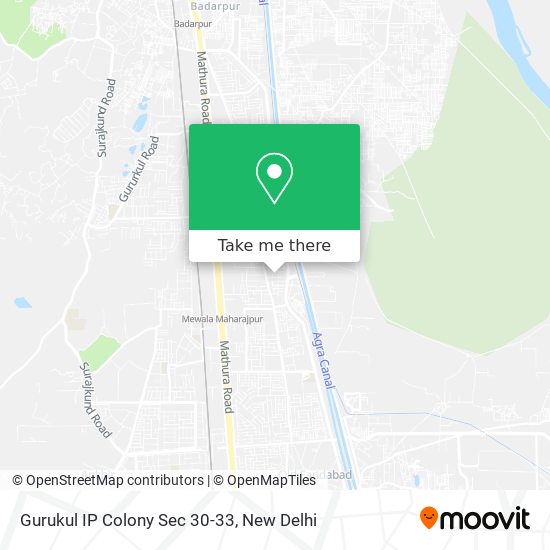 Gurukul IP Colony Sec 30-33 map