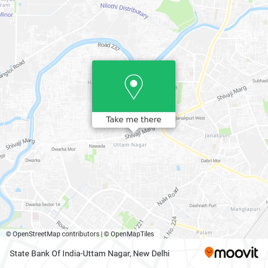 State Bank Of India-Uttam Nagar map