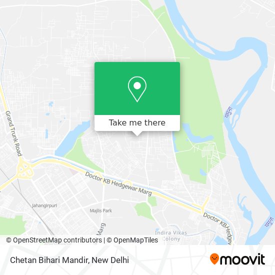 Chetan Bihari Mandir map