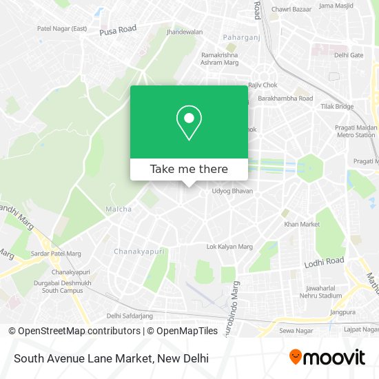 South Avenue Lane Market map