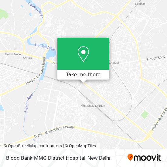 Blood Bank-MMG District Hospital map