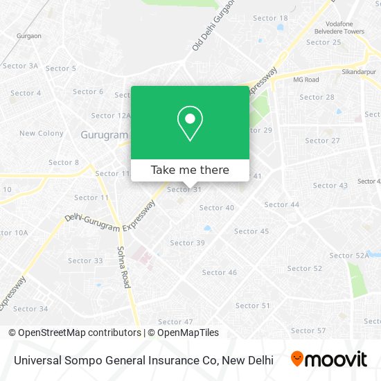 Universal Sompo General Insurance Co map