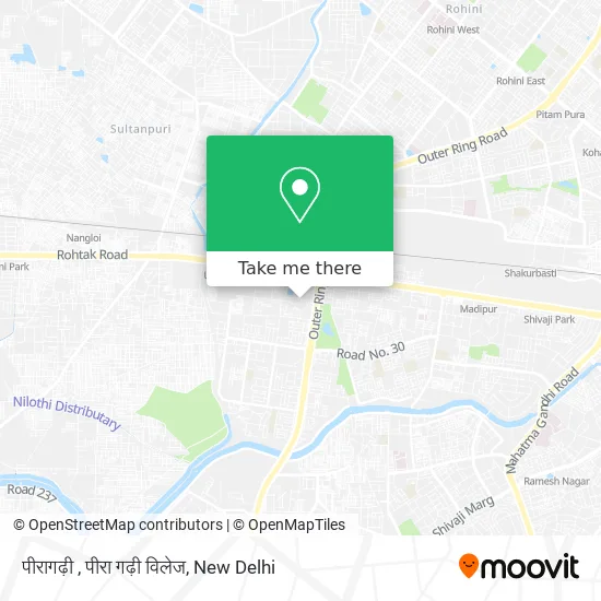 पीरागढ़ी , पीरा गढ़ी विलेज map