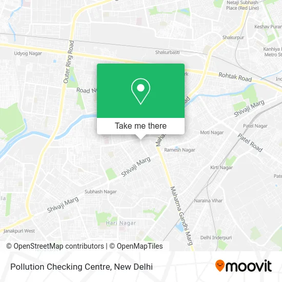 Pollution Checking Centre map