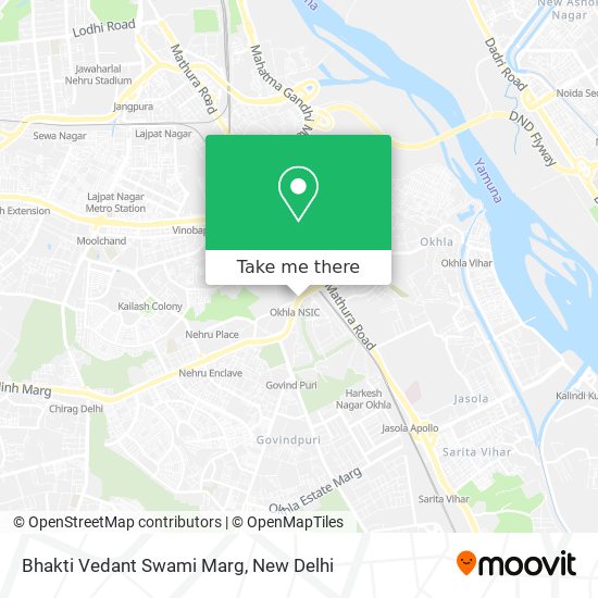 Bhakti Vedant Swami Marg map