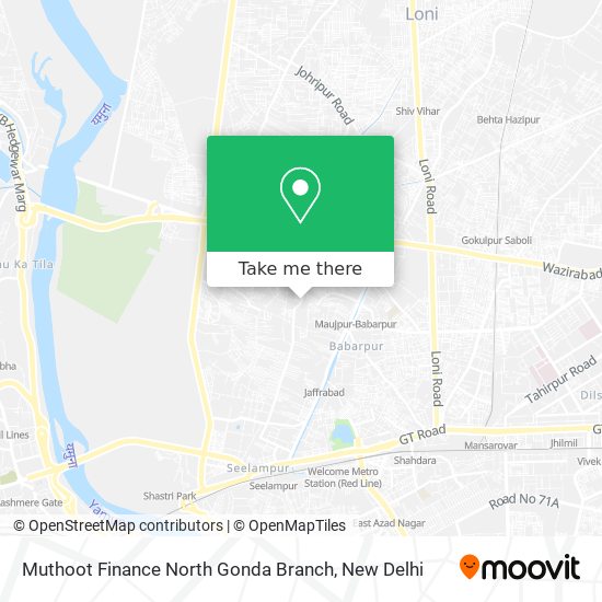 Muthoot Finance North Gonda Branch map