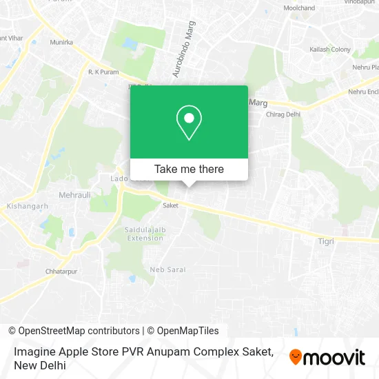 Imagine Apple Store PVR Anupam Complex Saket map