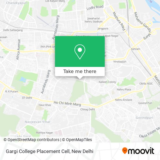 Gargi College Placement Cell map