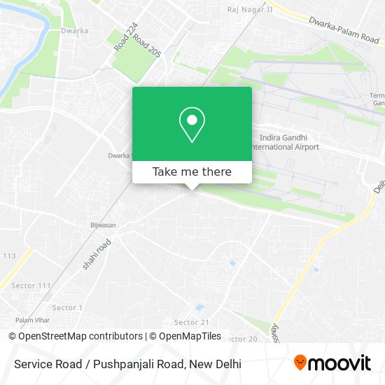 Service Road / Pushpanjali Road map