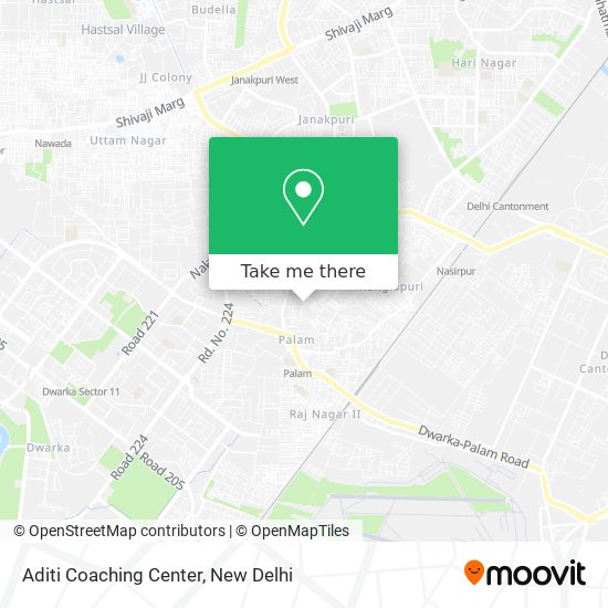 Aditi Coaching Center map