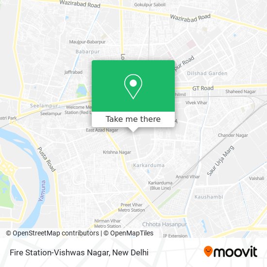 Fire Station-Vishwas Nagar map