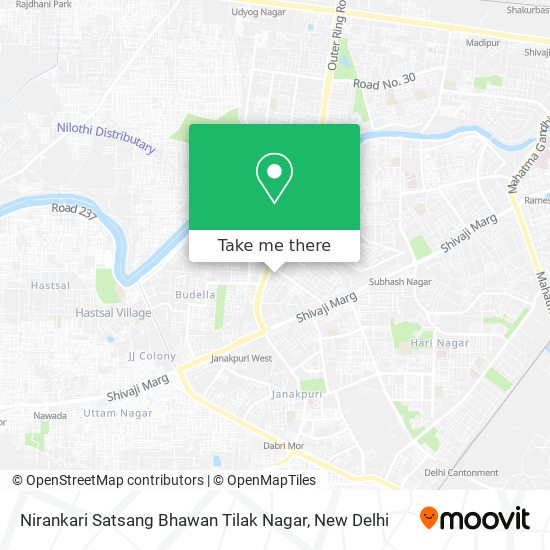 Nirankari Satsang Bhawan Tilak Nagar map