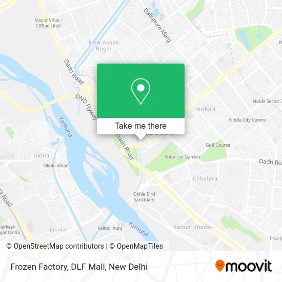 Frozen Factory, DLF Mall map