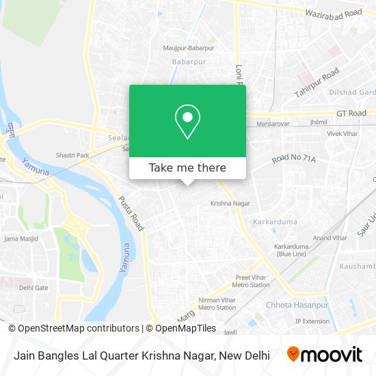 Jain Bangles Lal Quarter Krishna Nagar map