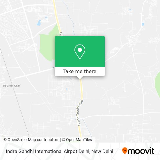 Indra Gandhi International Airpot Delhi map