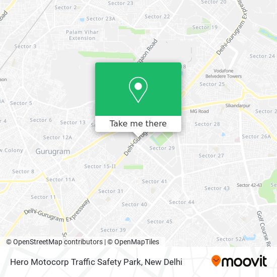 Hero Motocorp Traffic Safety Park map
