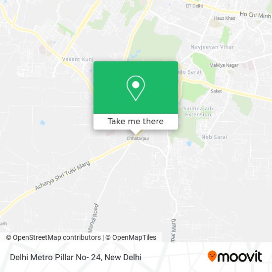 Delhi Metro Pillar No- 24 map