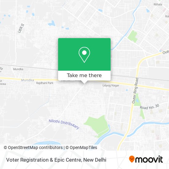 Voter Registration & Epic Centre map