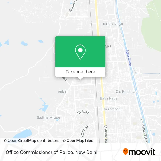 Office Commissioner of Police map