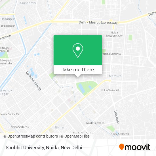Shobhit University, Noida map