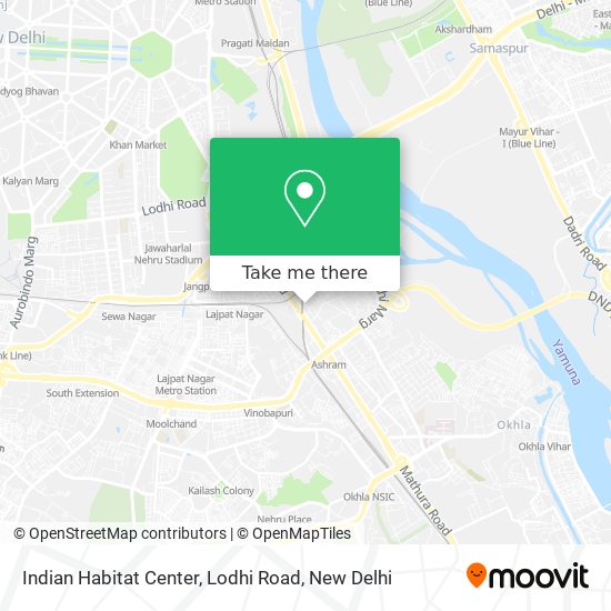 Indian Habitat Center, Lodhi Road map