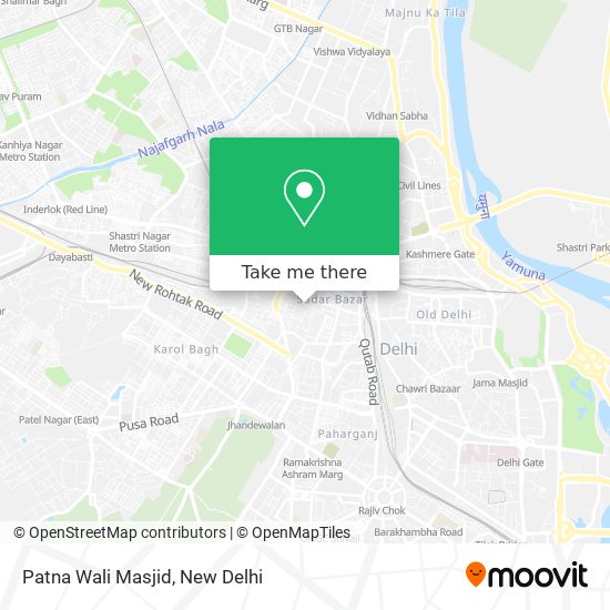 Patna To Delhi Road Map How To Get To Patna Wali Masjid In Delhi By Bus, Metro Or Train?