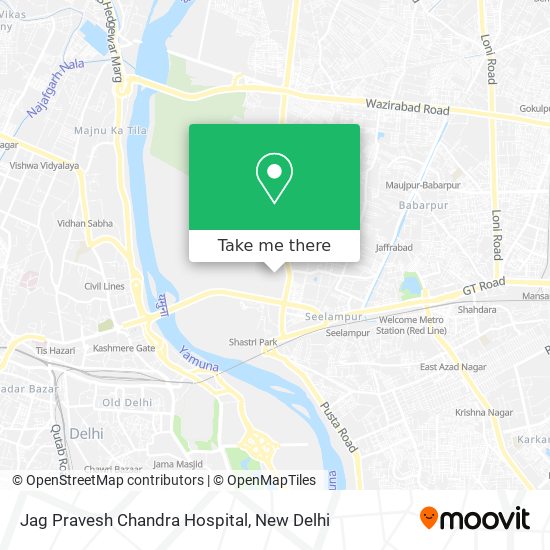 Jag Pravesh Chandra Hospital map