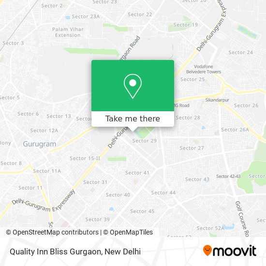 Quality Inn Bliss Gurgaon map
