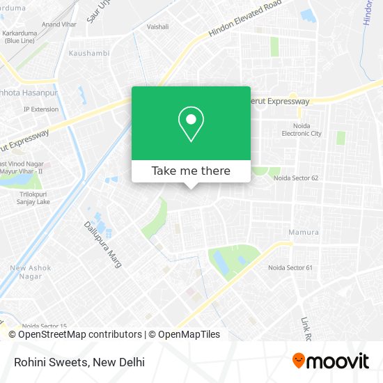 Rohini Sweets map