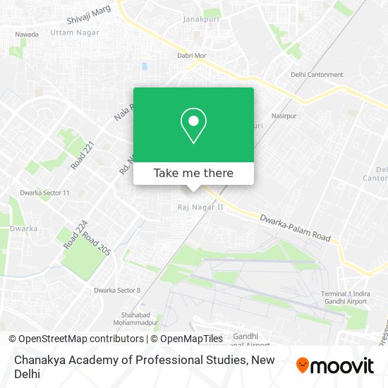 Chanakya Academy of Professional Studies map