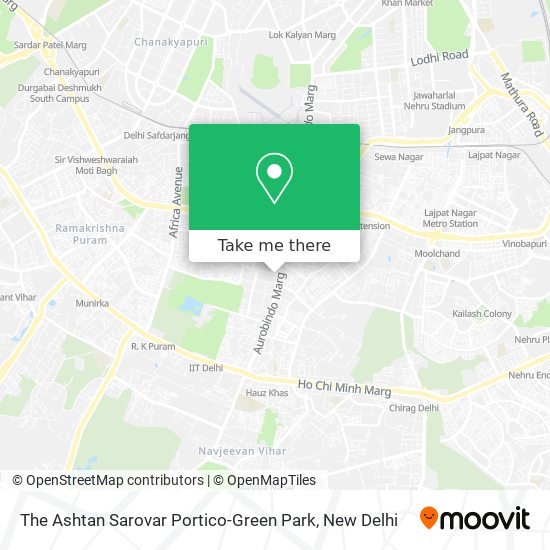 The Ashtan Sarovar Portico-Green Park map