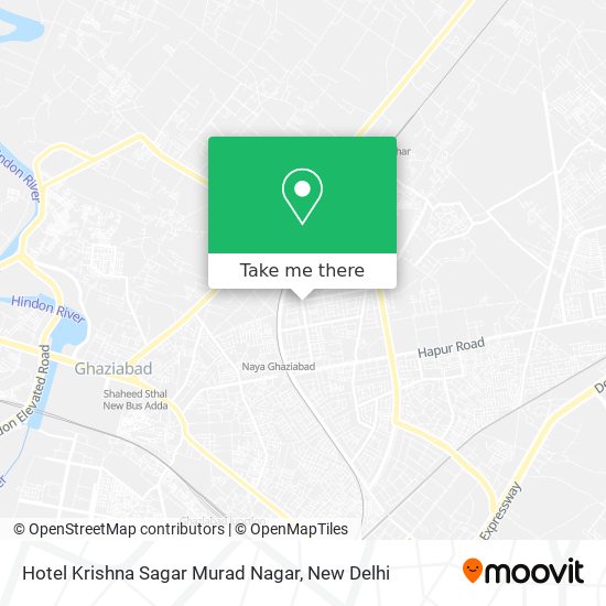 Hotel Krishna Sagar Murad Nagar map
