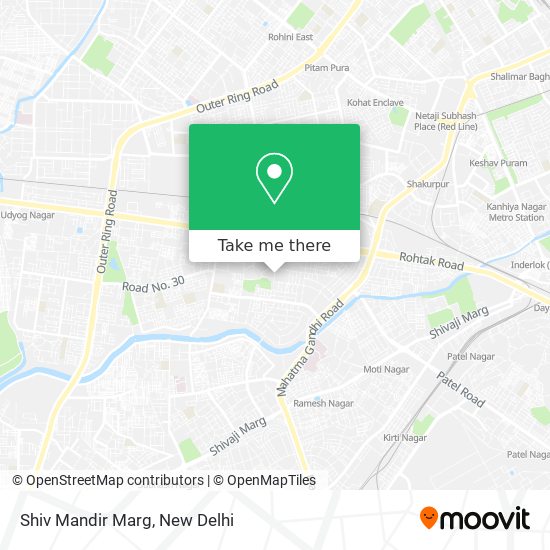 Shiv Mandir Marg map