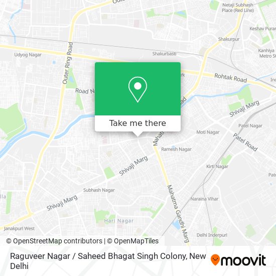 Raguveer Nagar / Saheed Bhagat Singh Colony map