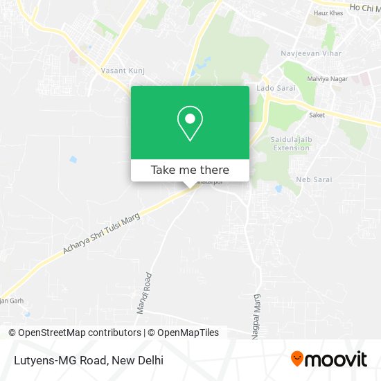 Lutyens-MG Road map