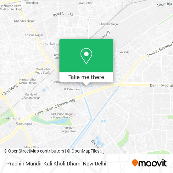 Prachin Mandir Kali Kholi Dham map