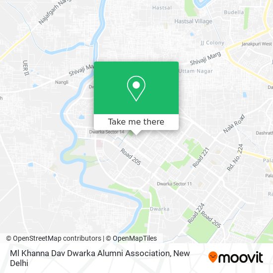 Ml Khanna Dav Dwarka Alumni Association map