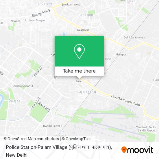 Police Station-Palam Village (पुलिस थाना पालम गांव) map