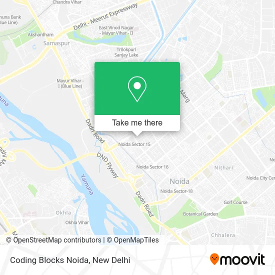 Coding Blocks Noida map