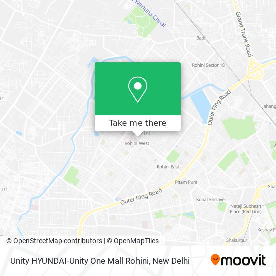Unity HYUNDAI-Unity One Mall Rohini map