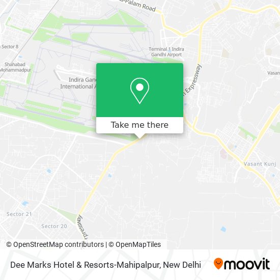 Dee Marks Hotel & Resorts-Mahipalpur map