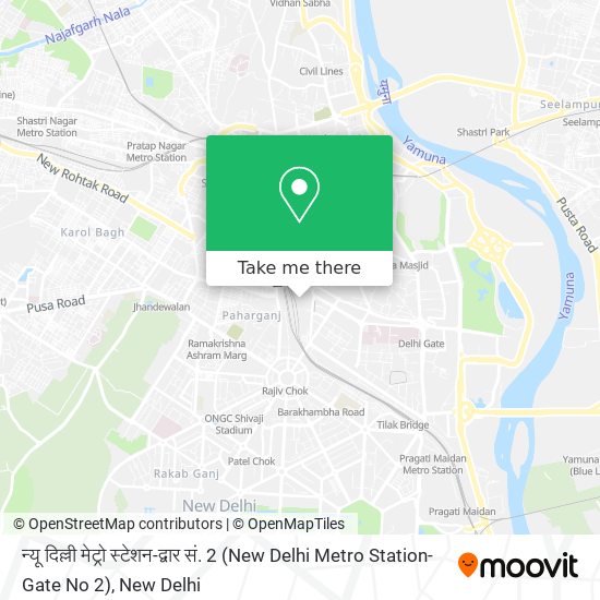 न्यू दिल्ली मेट्रो स्टेशन-द्वार सं. 2 (New Delhi Metro Station-Gate No 2) map