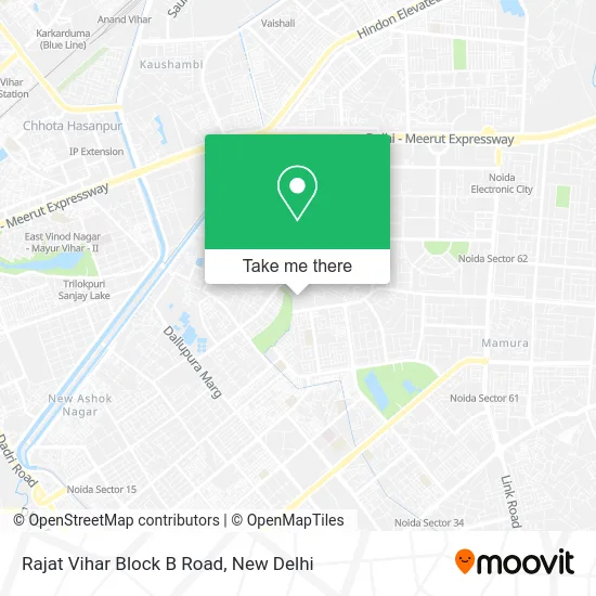 Rajat Vihar Block B Road map