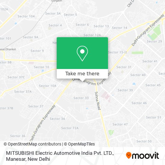 MITSUBISHI Electric Automotive India Pvt. LTD., Manesar map