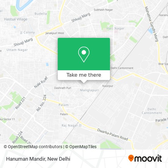 Hanuman Mandir map