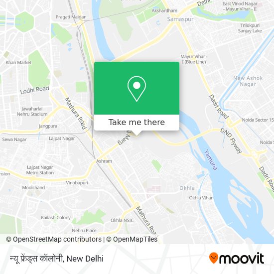 न्यू फ्रेंड्स कॉलोनी map