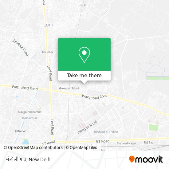 मंडोली गांव map